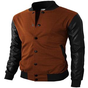 Blouson d'hiver unisexe avec fermeture éclair pour hommes College Letterman Baseball Varsity Jaket - Product Image 1