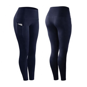 Leggings de yoga pour femmes, taille mi-haute, unis, effet ventre plat, motif nid d'abeille froncé, anti-cellulite, écologiques, longueur genou, pour l'entraînement - Product Image 4