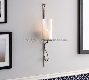 Portavelas artesanal de pared - Product Image 1