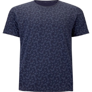 T-shirt à manches courtes personnalisé et rayé avec coton noir pour hommes - Product Image 4