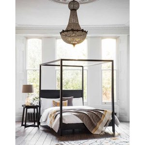 Luxury <b>Bed</b> <b>Frame</b> Made From Solid Teak Wood Natural Color <b>Bed</b> Minimalist for Bedroom Furniture and Hotel Furniture - Product Image 3