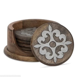 Posavasos brillantes para mesa de café, mesa de comedor, escritorio estilo rústico, con aluminio metálico, recién llegados, de la mejor calidad - Product Image 2