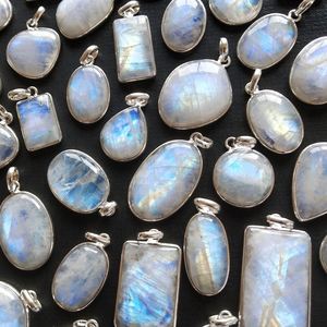 Red Moonstone Sphere Glitter Colgante 925 Anillo de oro Drusy Stone Fire Crystal Led Charms - Product Image 2