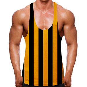 Black Bat Fitness Tank Tops para hombres Tallas grandes Algodón Culturismo Stringer Chaleco O-cuello Diseño para verano Gimnasio Ropa Correr - Product Image 1