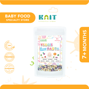 KLYNN FOOD Pâtes aux légumes 120g Alimentation naturelle pour bébés 7+ mois Forme tube - Product Image 2