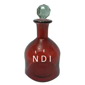 Custom Design Perfume Glass Bottle Wholesale Supplier & Manufacture Stocked 1000 ml Empty Red Glass Perfume Oil Bottle