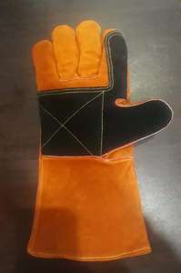 Gants de gréeur de sécurité en cuir de mouton de haute qualité en cuir de vachette multi-panneaux personnalisés gant de soudage en cuir fendu unisexe - Product Image 3