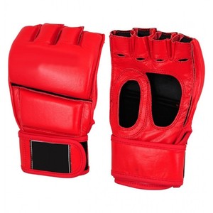 Gants UFC et MMA en cuir véritable, gants d'entraînement de boxe et de combat - Product Image 1