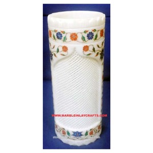 Fashionable <b>White</b> Marble Inlay <b>Pen</b> Holder Home Decorative Unique and Antique Design Use To High Quality Marble <b>Pen</b> Holder - Product Image 1