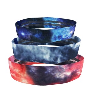Bandes d'exercice de résistance, boucle élastique, motif coloré personnalisé, tissu de fessier de hanche résistant PK 5 ensembles Misha Sports accepter OEM - Product Image 1