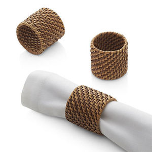 Anneau de serviette en rotin tressé à la main, fibre naturelle, écologique, accessoire de table, fournisseur en gros, durable, écoresponsable, Vietnam, fête - Product Image 2