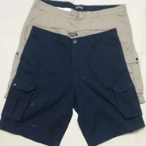 Bangladesh Stock de prendas de muchas de las etiquetas de los hombres de sarga de verano Pantalones cortos de carga trajes viajes de algodón Casual pantalones cortos de playa