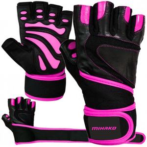 Guantes profesionales Unisex de medio dedo para Fitness, diseño de cuero antideslizante transpirable para gimnasio, Yoga y levantamiento de pesas, culturismo - Product Image 5