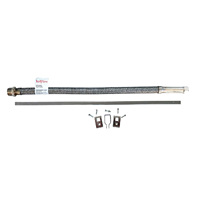 Tuyau métallique d'incendie industriel TOTFLEX TFX-SCH-001 en acier inoxydable avec activation automatique, garantie de 2 ans