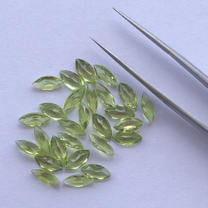 Piedra de peridoto verde Natural de 4mm, 6mm, 8mm, piedra tallada de marquesa, piedra preciosa suelta en Línea al mejor precio de fábrica al por mayor, tendencia AAA - Product Image 1