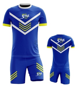 Uniformes de Fútbol Transpirables de Poliéster 100% de la Mejor Calidad OEM, Diseño Nuevo Personalizado, Sublimación, Reversibles, Unisex, para Adultos - Product Image 1