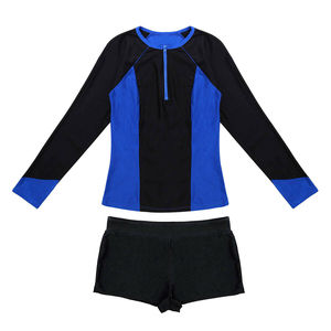 Ensemble haut et short de surf, à manches longues, tenue de bain et de surf, deux pièces, 2020 - Product Image 6