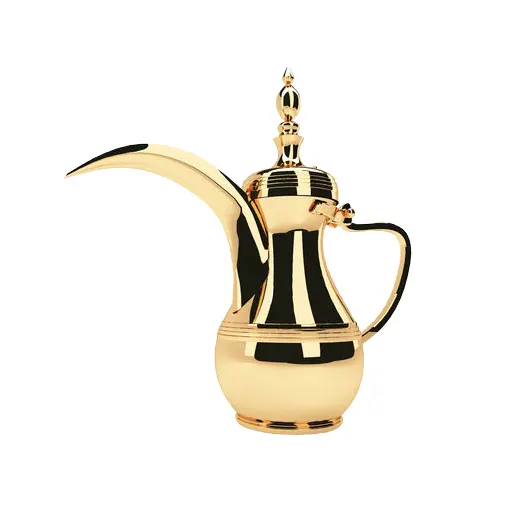 전통적인 터키 커피 냄비 모로코 아라비아 스타일 커피 주전자 Dallah 클래식 디자인 골드 실버 컬러 아라비아 Kahwa 냄비