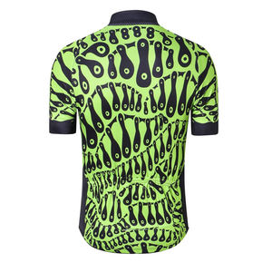 Maillot de cyclisme pour homme au design personnalisé, sur mesure, décontracté, manches courtes, sport, entraînement, anti-UV, respirant, séchage rapide - Product Image 2