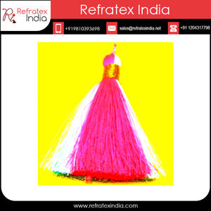 Llavero Tribal con borla de Pompón, alta calidad, fabricación de la India - Product Image 2