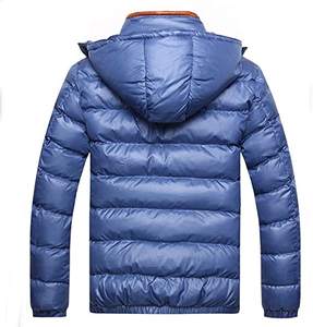 Chaqueta acolchada de talla grande para hombre, cortavientos liso en blanco con logotipo personalizado, gran oferta, 2022 - Product Image 3