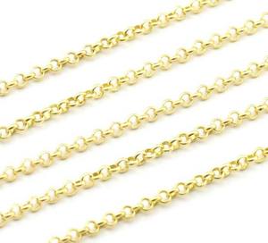 Chaîne en laiton plaqué or personnalisable, nouvelle arrivée, forme de coussin, sertissage enroulé, prix raisonnable, fabrication de bijoux DIY - Product Image 3