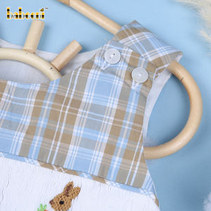 Combinaison sans manches pour bébé garçon Babeeni, hiver, motif lapin et carotte, 100% coton, certifiée OEKO-TEX, ignifuge - Product Image 4