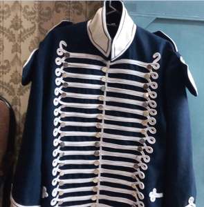 Hombres al aire libre impermeable a prueba de viento requisito personalizado estilo Hussar negro 100% chaquetas de lana - Product Image 2