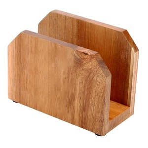Soporte Simple para servilletas de madera para Hotel y restaurante, soporte de pañuelos hecho a mano de lujo, forma personalizada, asequible - Product Image 1