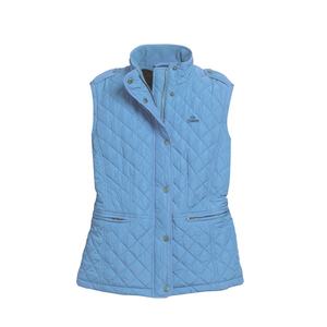 Gilet matelassé imperméable décontracté pour femmes grandes tailles, fabriqué en tissu 100% polyester - Product Image 1