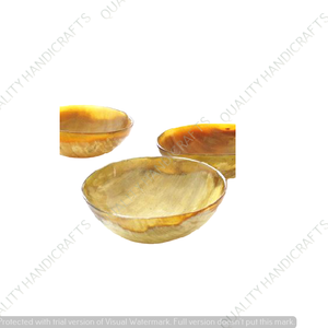 Vente en gros petit bol à fruits décoratif en corne de luxe noir créatif meilleur design nouvel artisanat indien acier céramique - Product Image 1