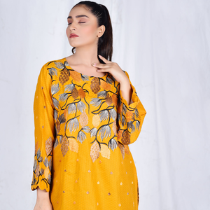 Vestido de bordado de tela de algodón para damas ropa paquistaní e India - Product Image 3