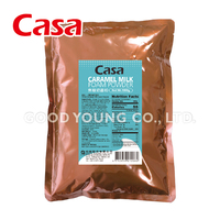 Buena Casa de té joven, leche de burbujas, ingredientes para té Boba, leche de caramelo, espuma en polvo
