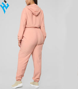 Survêtement en velours pour femme, haut court, capuche et Jogging, ensemble 2 pièces, Logo personnalisé, élégant, nouvelle collection 2020 - Product Image 2