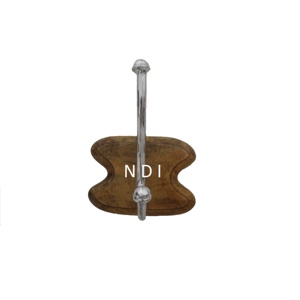 Bolsa de ropa decorativa o toalla Metal de aluminio Metal pulido brillante Gancho de pared Decoración montada en la pared Gancho de pared colgante - Product Image 2