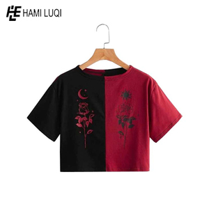 2022 T-shirt blanc personnalisé Crop femmes T-shirt respirant haut court T-Shirt respirant Crop T-shirt femmes premium, mince - Product Image 4