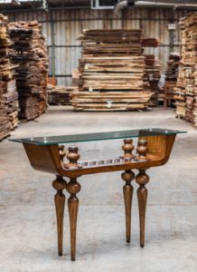 Mesa Consola de Madera de Caoba Miranda, Diseño Clásico, Madera Sólida, Muebles para Sala de Estar, Hogar, Hotel, Resort - Product Image 2