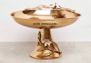 Nuevo cuenco de mariposa de diseño antiguo, cuenco blanco y dorado, cuenco decorativo de Material metálico de calidad creativa a precios de mayorista - Product Image 2