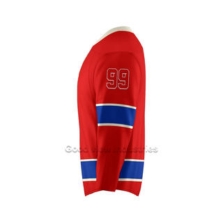 Maillot de Hockey sur glace avec col en v, maillot sur mesure, 100% Polyester, nouvelle collection, offre spéciale - Product Image 6