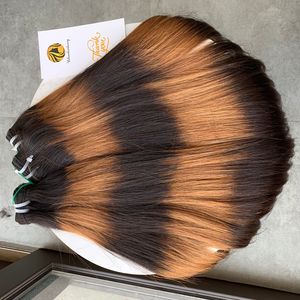 Extensions de tissage colorées, couleur tendance, trame machine, double trame, simple trame - Product Image 1