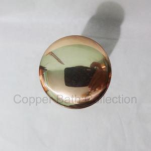 100% Copper Customized Minimalist Direct Drinking <b>Water</b> <b>Bottle</b> Eco-Friendly <b>Gym</b> Accessory Full Shiny Polish Boiling Applicable - Product Image 3