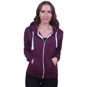 Sudadera con capucha deportiva con cremallera de diseño personalizado para mujer ropa deportiva con cremallera completa de lana de algodón para invierno - Product Image 1