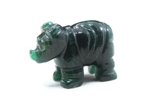 Cabujones de Aventurina verde Natural para hacer joyas, piedras preciosas sueltas, tallado, corte, rinoceronte, 1 pieza - Product Image 6