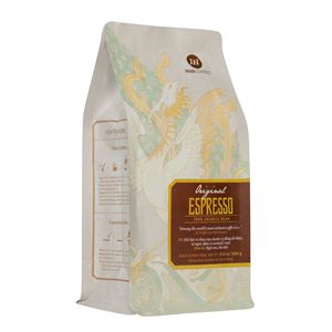 กาแฟอาราบิก้าพรีเมียม เอสเพรสโซ่ 100% เมล็ดกาแฟคั่ว - สีน้ำตาลเข้ม - 500 กรัม/ถุง - รับผลิตแบบ OEM / ODM - ถุงซิปล็อคแบบวาล์วเดี่ยว - Product Image 4