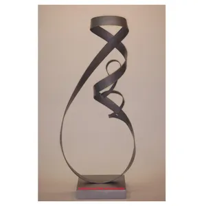 Metal Ribbon Design Decorative Sculpture