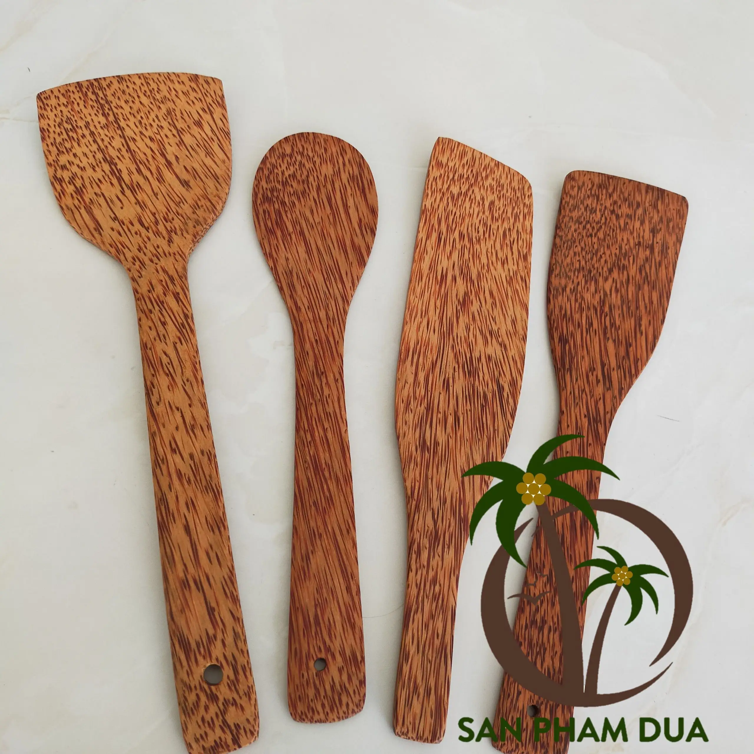 COCO-ECO MARKE 100% ORIGINAL COCONUT WOODEN KITCHEN UTENSILS/ VIETNAM COCONUT HANDI CRAFT KÜCHEN WARE SET HOHE QUALITÄT