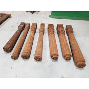 Portavelas de Pilar DECORE de madera maciza para bodas Estilo vintage ecológico para Navidad y muebles de sala de estar - Product Image 2