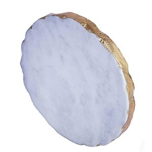 Elegant Design Round Shape Tea Cup Coaster Set Marble <b>Mats</b> For Tea Coffee <b>Beer</b> Mug Custom Design Marble Tea Coaster Set of 4 - Product Image 2