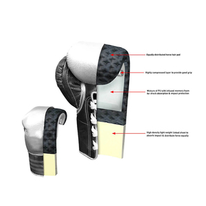 Gants de boxe en vrac, 10 pièces, 8 OZ, couleur noir et blanc, pour adultes, vêtements pour pratique du poinçonnage et d'entraînement, à lacets, vente en gros - Product Image 6