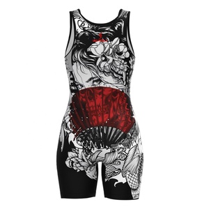 เสื้อกล้ามมวยปล้ำสำหรับผู้ชาย,เสื้อกล้ามมวยปล้ำอาชีพผลิตชุดเสื้อกล้ามมวยปล้ำ - Product Image 4